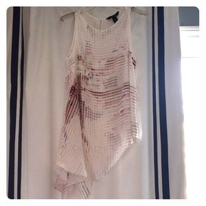 While House Black Market Asymmetrical Tank